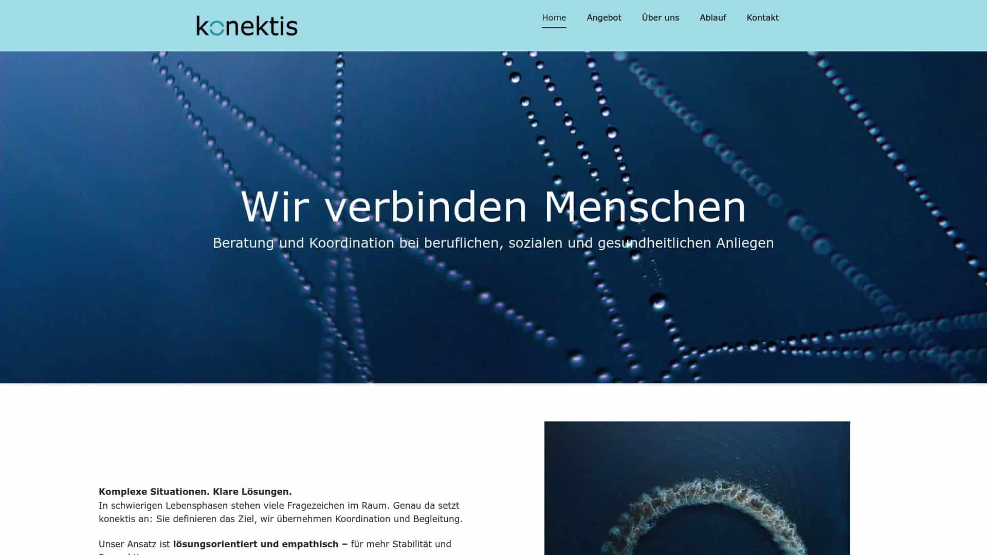 Vorschau konektis.ch – Beratung & Koordination